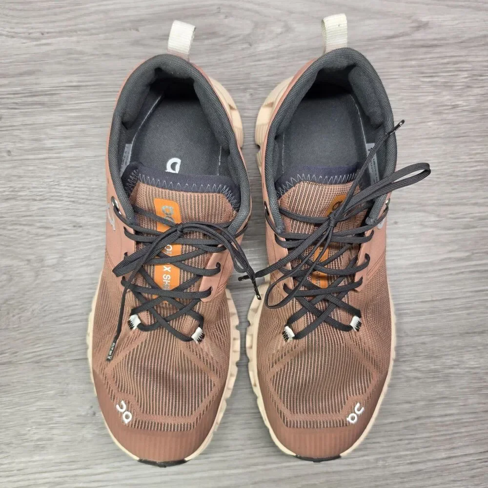 On Cloud X Shift Womens 8.5 Running Shoes Pink Bronze Orange Sneaker Athletic